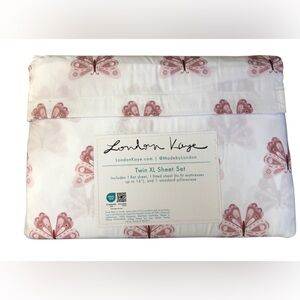London Kaye Butterfly Twin XL Sheet Set